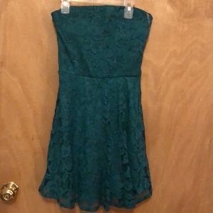 Lily Rose green strapless Homecoming dress